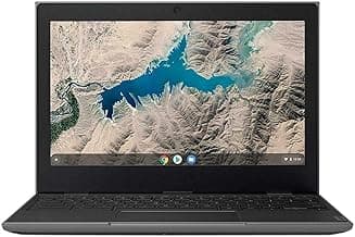 Lenovo 100E Chromebook 2ND Gen 81QB000AUS Laptop Computer, 11.6" HD (1366 X 768) Display, MediaTek MT8173C Processor, 4GB RAM, 16GB eMMC TLC SSD, Powervr GX6250, Chrome OS, Black (Renewed)