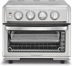 Cuisinart Air Fryer Toaster Oven, 1800W, 8-in-1 with Air Fry, Convection, Broil & Warm, 0.6 Cubic Feet, 60-Minute Timer, TOA-70NAS, Stainless Steel