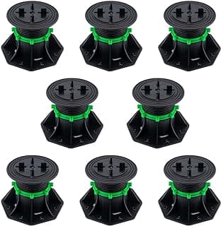 8Pack Adjustable Plastic Pedestal Paver,Floor Slate Support Floor Lift,Deck Support Floor Raising (Split Card Slot)
