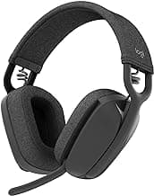 Logitech Zone Vibe 100 Lightweight Wireless Over Ear Headphones with Noise Canceling Microphone, Advanced Multipoint Bluetooth Headset, Works with Teams, Google Meet, Zoom, Mac/PC - Graphite