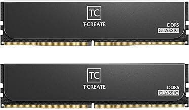 TEAMGROUP T-Create Classic 10L DDR5 32GB Kit (2 x 16GB) 5600MHz (PC5-44800) CL46 Intel XMP 3.0 & AMD EXPO Compatible Desktop Memory Module Ram - CTCCD532G5600HC46DC01