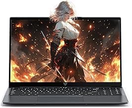 KAIGERR Gaming Laptop, Laptop with AMD Ryzen 7430U(Up to 4.3GHz), 16GB DDR4 512GB SSD Laptop Computer, 15.6inch Windοws 11 Laptop, 1920P FHD Display, WiFi 6, USB3.2, Type_C