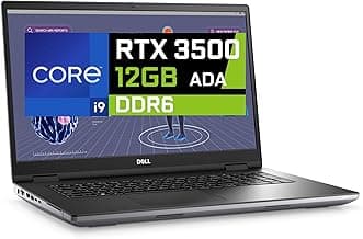 Dell Precision 7780 Mobile Workstation 17.3" FHD Laptop, Intel Core i9-13950HX, 128GB RAM, 1TB NVMe SSD, NVIDIA RTX ADA 3500 12GB, HDMI, USB-C, Wi-Fi, BT - Windows 11 Pro - AI Copilot, Grey