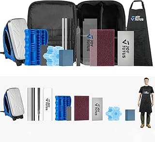 JOYTUTUS Professional Ski & Snowboard Tuning and Waxing Kit - Complete All-in-One Set with Wax Iron, All Temperature Wax, Edge Tuner, Brush, Scraper, P-Tex - Everything Needed for Basic Tune & Wax