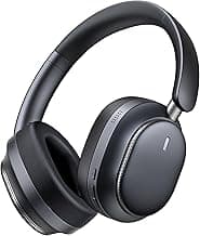 Pointcinco Hybrid Active Noise Cancelling Headphones, Over Ear Bluetooth 6.0 Wireless Headphones, 80H Playtime, Deep Bass, HiFi Stereo Sound, Lightweight Foldable for Travel, Home and Office(Black)