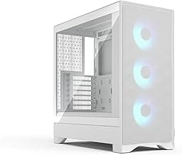 Fractal Design Pop 2 Air White RGB - Tempered Glass - Performance Airflow PC Gaming Case - Mesh Front Panel - Three 120 mm RGB Fans Included - Spacious Interior - ATX/mATX/ITX Motherboard Support