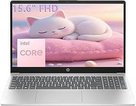 HP 15.6" FHD Laptop 2026 Edition with Copilot AI, 16GB RAM, 256GB SSD, Intel Processor, Long Battery Life, Lightweight 3.64 lbs, Microsoft 365, Windows 11 for Students & Office