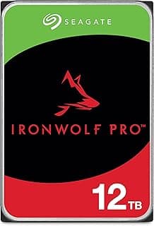 IronWolf Pro 12TB Enterprise NAS Internal HDD Hard Drive – CMR 3.5 Inch SATA 6Gb/s 7200 RPM 256MB Cache for RAID Network Attached Storage, Rescue Services - FFP (ST12000NTZ01)