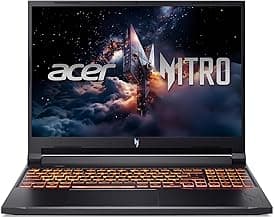 acer Nitro V Gaming Laptop | Intel Core 9 Processor 270H | NVIDIA GeForce RTX 5070 Laptop GPU | 16" WUXGA IPS 180Hz Display | 32GB DDR5 | 1TB Gen 4 SSD | Wi-Fi 6 | Backlit KB | ANV16-72-933F