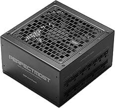 darkFlash PMT Fully Modular Power Supply ATX 3.1& PCIe 5.1 Ready, 2 x 12VHPWR Cable Included, 100% Japanese 105°C Capacitors, 80 Plus Gold Gaming PSU (80+ Gold (ATX 3.1) BK, 750 Watts)