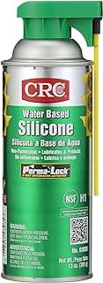 CRC Water Based Silicone 03035 – 13 Wt Oz, Heavy Duty Silicone Lubricant w/Perma-Lock 2-Way Integrated Actuator