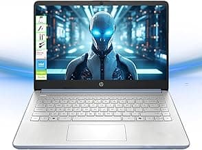 HP Laptop with Microsoft Office and 1TB Cloud Storage (1-Year) | 14 inch HD Computer | 4GB RAM | 128GB UFS | Intel 4-Core CPU(Beat i3-10110U) | Webcam | USB-C | Windows 11 Home in S Mode | LE Bundle