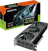 Gigabyte GeForce RTX 4060 Eagle OC 8G Graphics Card, 3X WINDFORCE Fans, 8GB 128-bit GDDR6, GV-N4060EAGLE OC-8GD Video Card