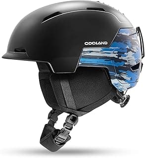 Odoland Ski Snowboard Helmet for Adults Youth, Snow Helmet for Men & Women, Slide Adjust Ventilation, Safety Certified, Goggles Compatible for Skiing, Snowboarding, Snowsports