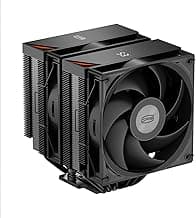 PCCOOLER CPU Air Cooler with Smart Temperature Display, 6 Heatpipes Dual Tower Cooler, Wavy Flow Finstack, 120mm PWM Fan, for Intel LGA 1700/1851/115X & AMD AM5/AM4 (RT620 PRO Digital BK)