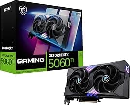 msi Gaming RTX 5060 Ti 8G, OC Graphics Card - 8GB GDDR7, NVIDIA Blackwell Architecture, DisplayPort x 3 (2.1a), HDMI 2.1b, Extreme Performance
