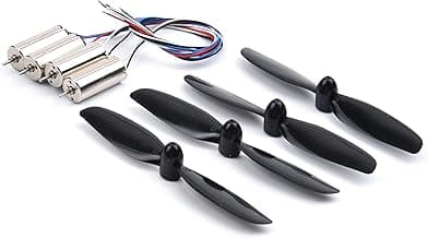 YoungRC 8520 Coreless Motor 8.5 x 20mm Brushed Motors + 75mm CW CCW Propeller for DIY Micro QX95 QX110 Quadcopter RC Drone