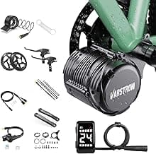 48V750W TS-DZ8 Mid Drive Kit,Upgraded 1056W Peak Power Torque Sensor Mid Drive Ebike Conversion Kit, Electric Bike Kit with DZ40 Display for 68-73MM Bottom Bracket