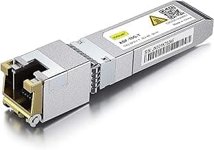 10Gtek 10GBase-T SFP+ to RJ-45 Transceiver, 10Gbe SFP+ Copper Ethernet CAT6a Module, up to 30m, for Cisco SFP-10G-T-S, Ubiquiti UniFi, Fortinet, TP-Link and More