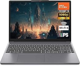 Lenovo Gaming Laptop, AMD 6-core Ryzen 5 7535HS, 16GB DDR5 RAM, 1TB PCIe SSD, Radeon 660M Graphics, 15" FHD IPS Display, Copilot AI Assistant PC, Bluetooth 5.3, Wi-Fi 6, Moonlight Grey Windows 11 Home