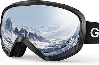 Ski Goggles, OTG 100% UV Protection Anti Fog Snowboard/Ski Goggles for Men, Women & Youth