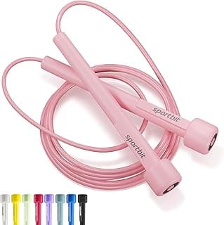 SPORTBIT Adjustable Jump Rope for Fitness and Exercise – Skipping Rope for Cardio, Boxing, and Weight Loss – Speed Rope perfect for Men & Women