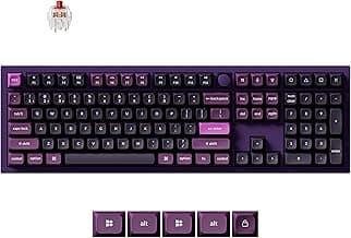 Keychron Q6 Pro Full-Size Wireless Bluetooth Mechanical Keyboard, Full Aluminum, Hot-Swappable Keychron Super Red Switch, Launcher Programmable, NKRO Knob, KSA PBT Keycaps, Mac/Win/Linux - Purple
