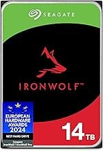 IronWolf Pro 14TB NAS Internal Hard Drive HDD – CMR 3.5 Inch SATA 6Gb/s 256MB Cache for RAID Network Attached Storage, Data Recovery Service – Frustration Free Packaging (ST14000NEZ008)