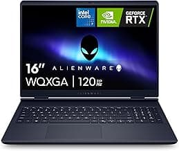 Alienware 16 Aurora Gaming Laptop AC16250-16" WQXGA 120Hz Display, Intel Core 7-240H Processor, 16GB DDR5 RAM, 1TB SSD, NVIDIA GeForce RTX 5050 8GB Graphics, Windows 11 Home, Onsite Service - Blue