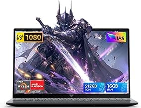 MALLRACE Gaming Laptop,AMD Ryzen 7 5700U (Beats i7-1265U,up to 4.3GHz), Radeon RX Vega 8 Graphics,15.6" FHD Display,16GB RAM 512GB NVMe SSD Laptop Computer with Numeric KB,Type_C (Full Function)
