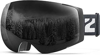 ZIONOR X4 Ski Goggles Magnetic Lens - Snowboard Goggles for Men Women Adult - Snow Goggles Anti-fog UV Protection