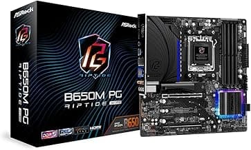 ASRock B650M PG Riptide WiFi AMD Socket AM5 Ryzen 7000 Series Processors Motherboard