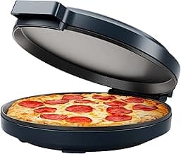 Chefman Everything Maker & Pizza Oven – 1440W Countertop Electric Pizza Maker with 12” Nonstick Cooking Plates, Plus Makes Quesadillas, Omelettes and More, with Indicator Lights and Vertical Storage