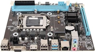 Yunir Computer Motherboard, H81 Gaming Motherboard Channel Ddr3 M.2 Nvme Ngff Sata Pcie Slot Lga 1150 Micro ATX Pc Motherboard for 4Th Generation