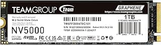 TEAMGROUP NV5000 1TB SLC Cache NVMe PCIe Gen4x4 M.2 2280 Laptop, Desktop SSD Read/Write Speed up to 4500 / 1900MB/s TM8FGM001T0C101