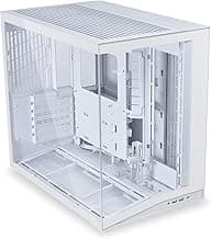 LIAN LI O11D MINI V2 | Compact ATX Mid-Tower Airflow Computer Case | Panoramic View | Fully Ventilated Airflow | Adjustable I/O | Pillar-Less | Cable Management | White (O11DMIV2W)