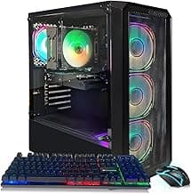 Gaming PC Computer, Intel Core i5-13400F up to 5.0GHz, GeForce RTX 3050 6G, 16G DDR4, 512G SSD, WiFi 6, BT 5.2, RGB Fan x4, Windows 11 Home