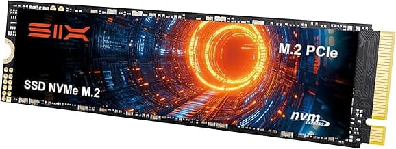 SIX NVME M.2 SSD PCIe 4.0-2TB m.2 2280 ssd, Read UP to 7350MB/s 2TB for Gaming PS5 Memory Storage Expansion with Heatsink, Internal Solid State Hard Drive PCIe gen 4x4 Nvme for Laptop Desktop pc