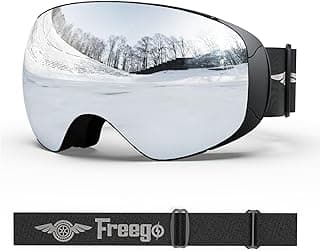 Ski Goggles PRO, Interchangeable Lens 100% UV400 Protection, Unisex Snow Goggles for Men & Women