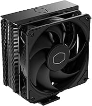 Cooler Master Hyper 212 Black CPU Air Cooler – 120mm High Performance PWM Fan, 4 Copper Heat Pipes, Aluminum Top Cover, Low Noise & Easy Installation, AMD AM5/AM4 & Intel LGA 1851/1700/1200, Black