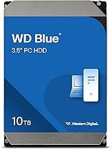 Western Digital 10TB WD Blue Internal Hard Drive HDD - 7200 RPM, SATA 6 Gb/s, 512 MB Cache, 3.5" - WD100EAGZ