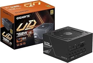 GIGABYTE UD750GM PG5 V2-750W 80 Plus Gold Certified - PCIe5.1 Ready - ATX3.1 - Fully Modular Power Supply (GP-UD750GM PG5 V2)