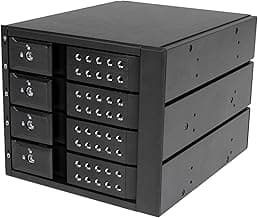 StarTech.com 4-Bay Mobile Rack Backplane - Trayless Hot Swap Mobile Rack Backplane for 3.5in SAS II/SATA III - 6 Gbps HDD (HSB4SATSASBA)