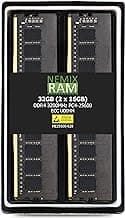 NEMIX RAM 32GB (2X16GB) DDR4 3200MHZ PC4-25600 2Rx8 1.2V CL22 288-PIN ECC Unbuffered UDIMM KIT