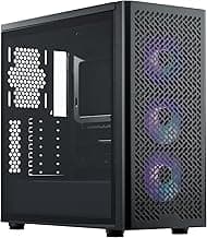 Cooler Master Elite 502 ATX High Airflow Minimalist PC Case, 410mm GPU Max, Compatible RTX 5090|RX 7090 XT, 360mm AIO Max, Type C, Tempered Glass, Triple 120mm aRGB Fan, Intakes Grill