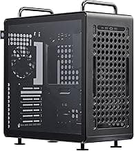 Cooler Master QUBE 540 ATX Mid-Tower PC Case – Highly Customizable Modular Computer Chassis with Movable I/O Panel, Multi-Position PSU Mount, Tempered Glass Panel & Portable Handles – Stardust Iron