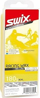 Swix Bio Degradable Ski/Snowboard Warmer Conditions Wax (180g Bar), Yellow, 7"x3"x2"