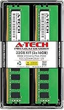 A-Tech Server 32GB Kit (2x16GB) DDR4 2133MHz PC4-17000 ECC UDIMM 2Rx8 Dual Rank 1.2V ECC Unbuffered DIMM 288-Pin Server & Workstation RAM Memory Upgrade Modules (A-Tech Enterprise Series)