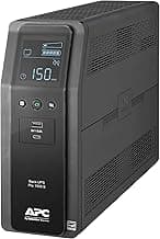 APC UPS Back-UPS Pro 1500VA Sinewave UPS, 900W Battery Backup & Surge Protector, AVR, 10 Outlets, LCD, USB-C & USB-A Charging Ports, BR1500MS2 Uninterruptible Power Supply for Computers, Electronics