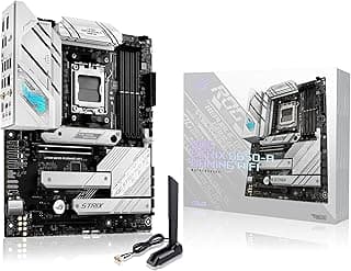 ASUS ROG Strix B650-A Gaming WiFi AMD B650 AM5 Ryzen Desktop 9000 8000 & 7000 ATX Motherboard, 12 + 2 Power Stages, DDR5, 3X M.2 Slot, PCIe 4.0, 2.5G LAN, WiFi 6E, USB 3.2 Gen 2x2 Type-C, Aura Sync